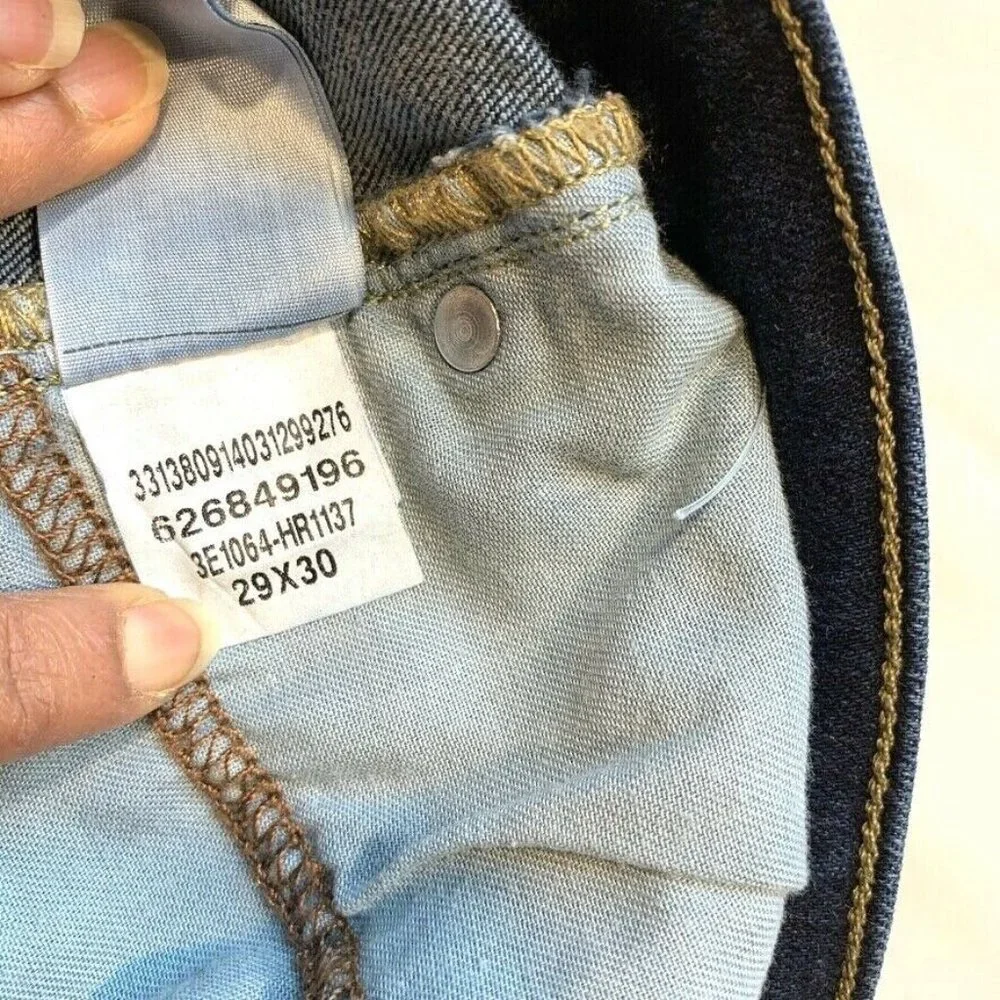 Hollister Epic Flex Classic Straight Jeans Men 29x30 Stretch Dark Blue Denim NEW
